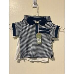 NWT Baker by Ted Baker Blue Shirt & Shorts Outfit - 0-3M